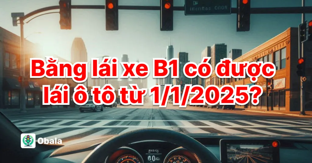 Bằng lái xe B1 có được lái ô tô không?